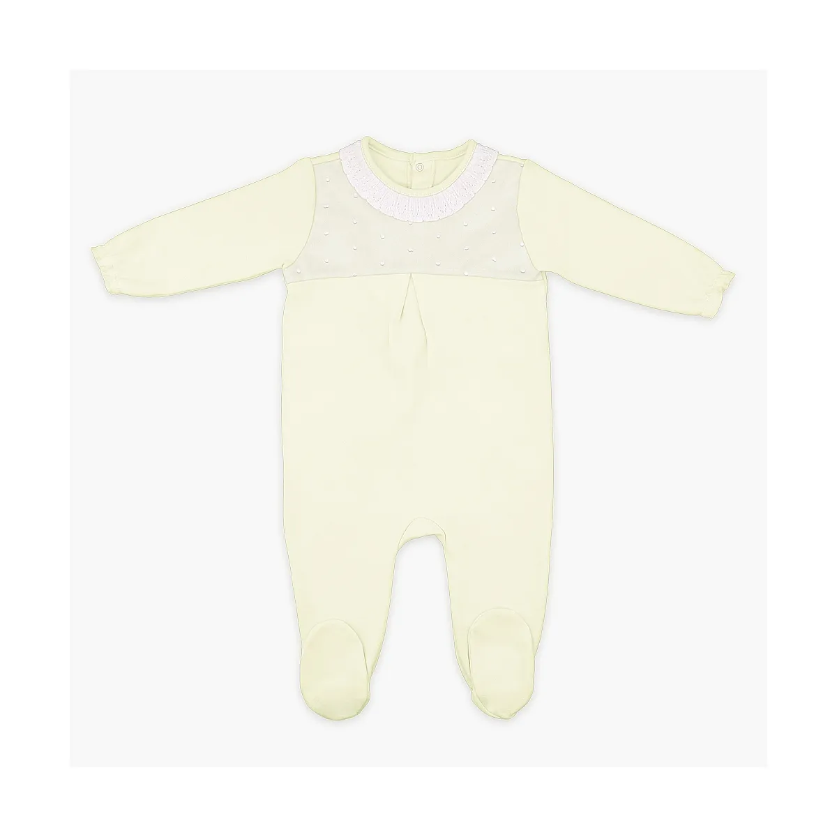 0711 BACKF OPENED THERMAL NAPPED COTTON BABY PAJAMAS