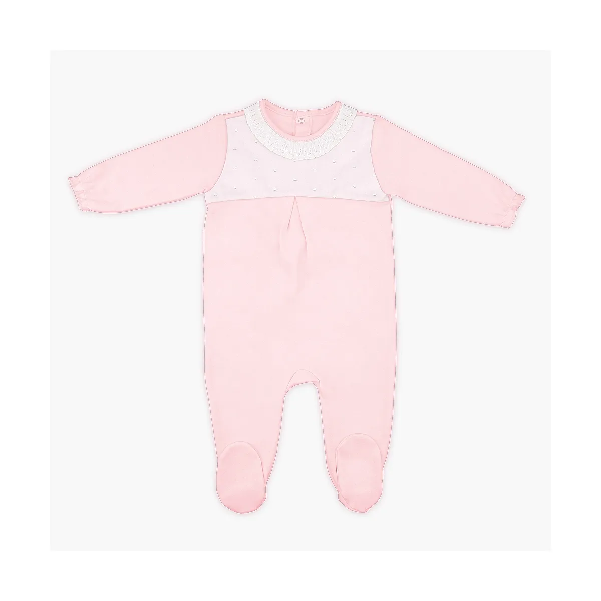 0711 BACKF OPENED THERMAL NAPPED COTTON BABY PAJAMAS