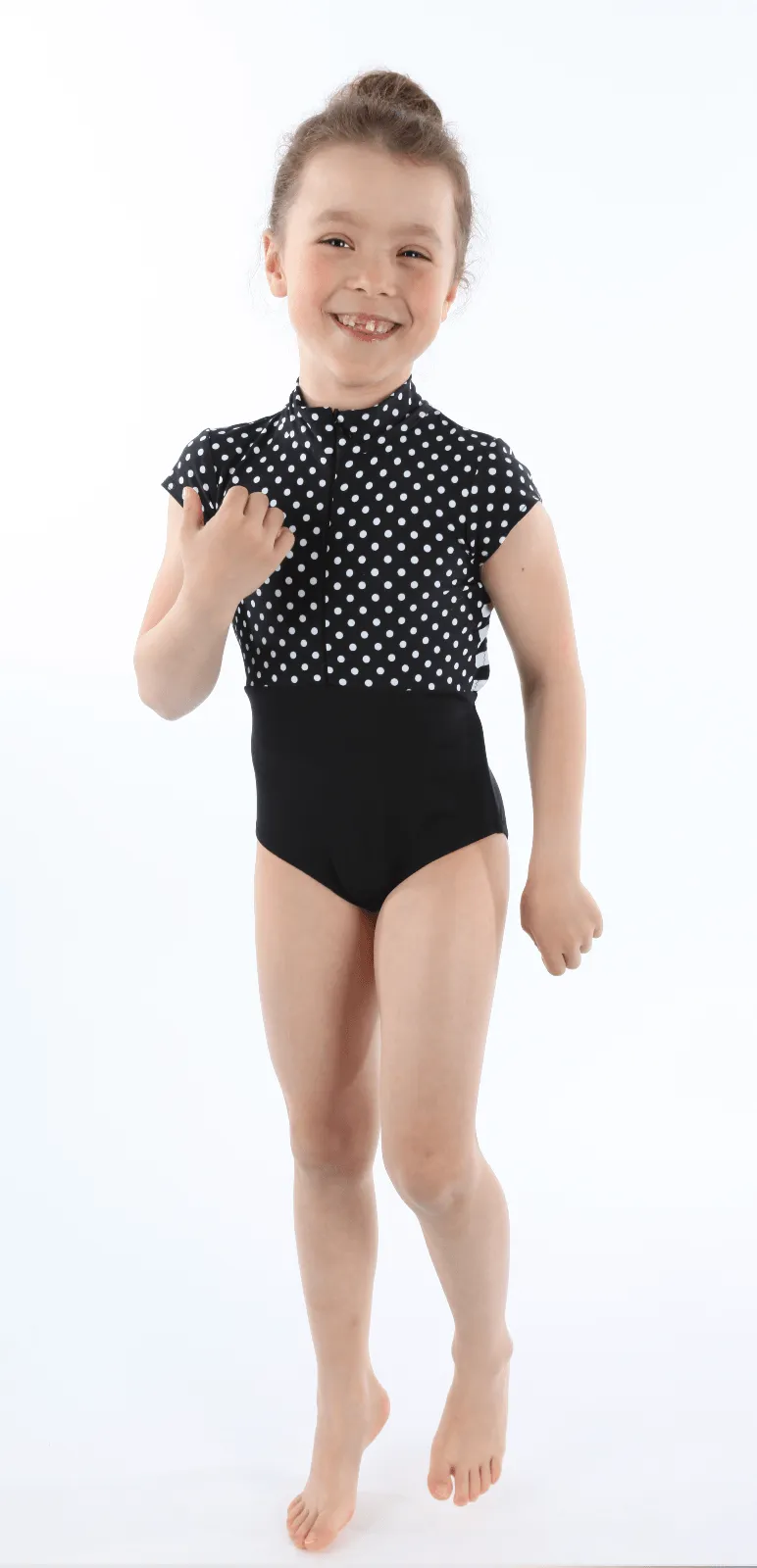 3892 // JOLLE Half-Zip Leotards