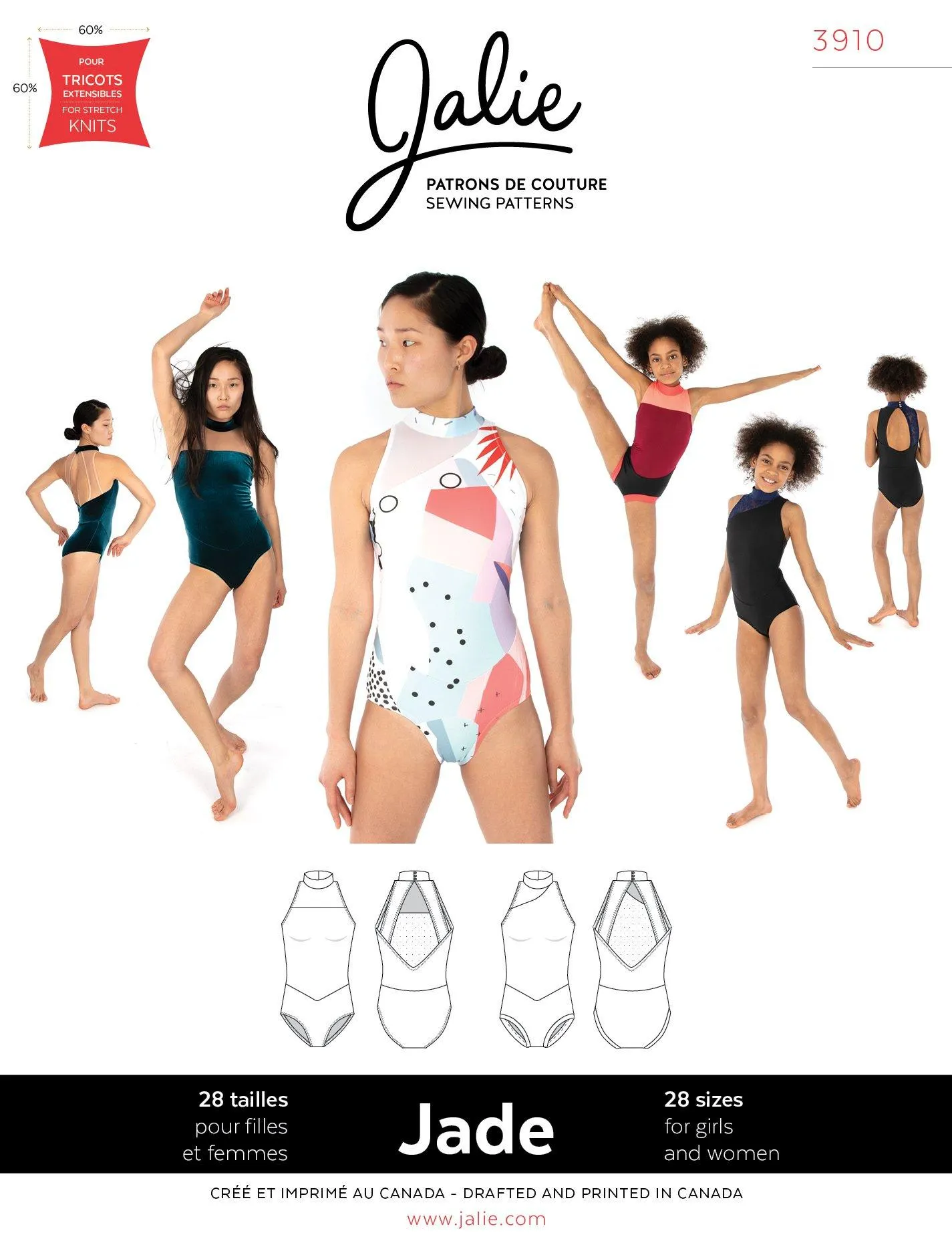 3910 // JADE High Neck Halter Leotards