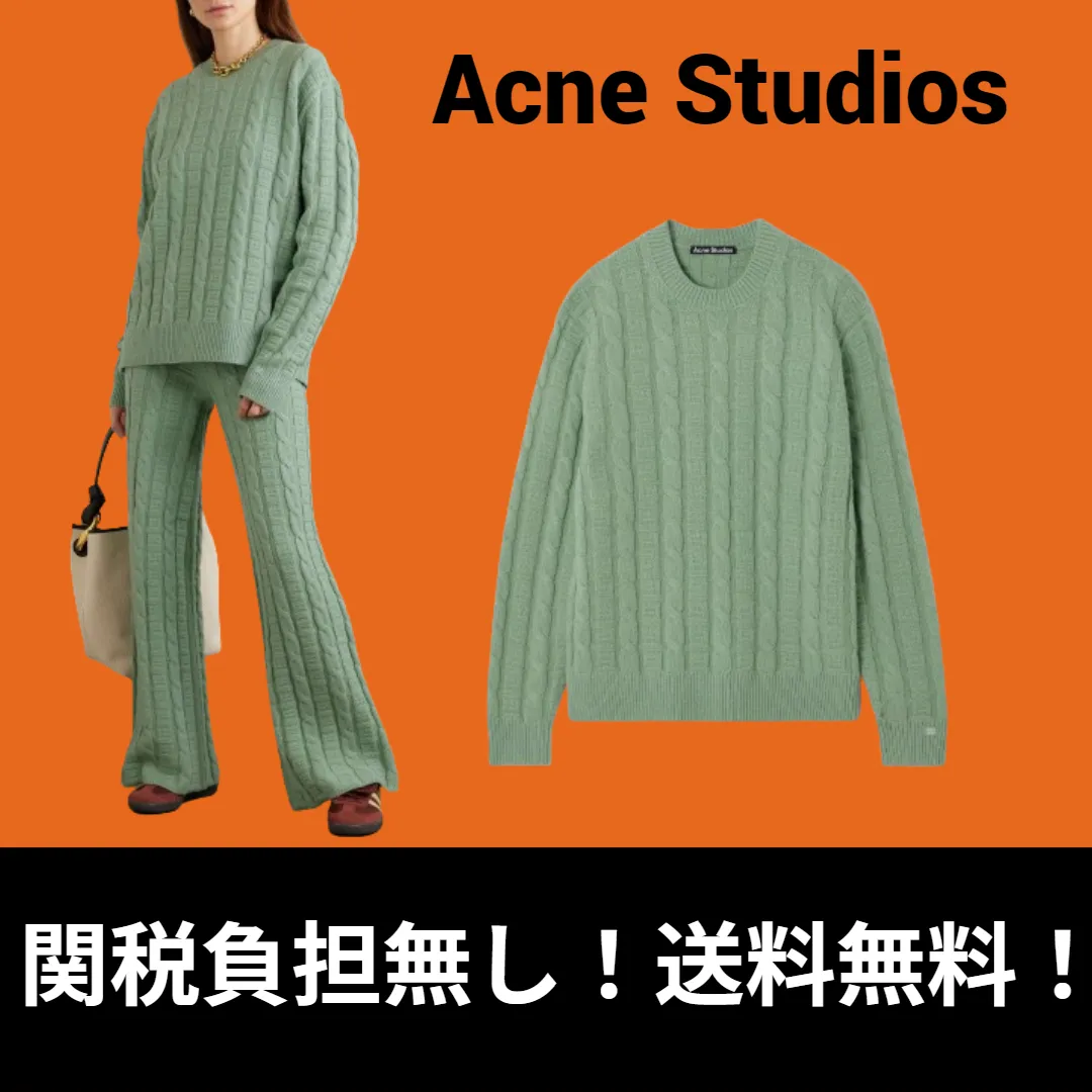 Acne Studios  |Casual Style Wool U-Neck Long Sleeves Plain