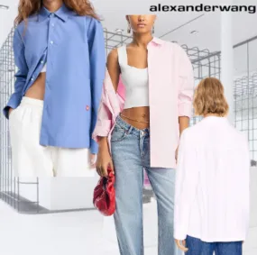 Alexander Wang  |Casual Style Long Sleeves Plain Cotton Office Style