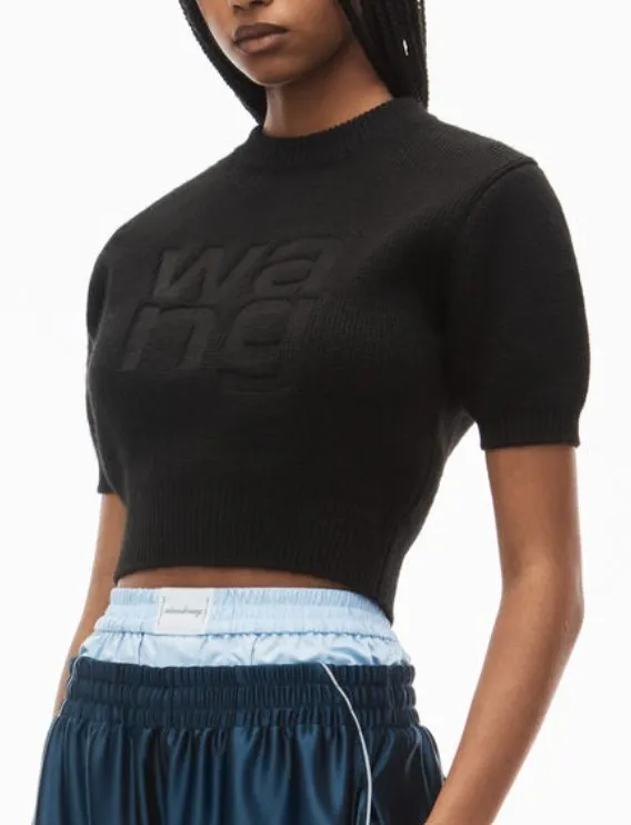 Alexander Wang  |Casual Style Short Sleeves Elegant Style Logo