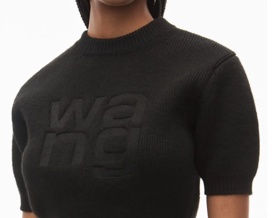 Alexander Wang  |Casual Style Short Sleeves Elegant Style Logo