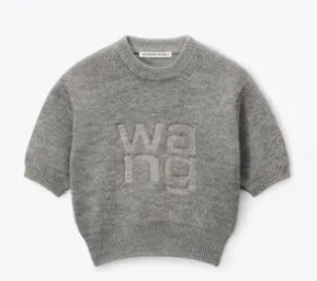 Alexander Wang  |Casual Style Short Sleeves Elegant Style Logo