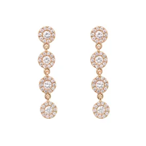 Aretes Genesis SUNS - oro 18k amarillo - diamante