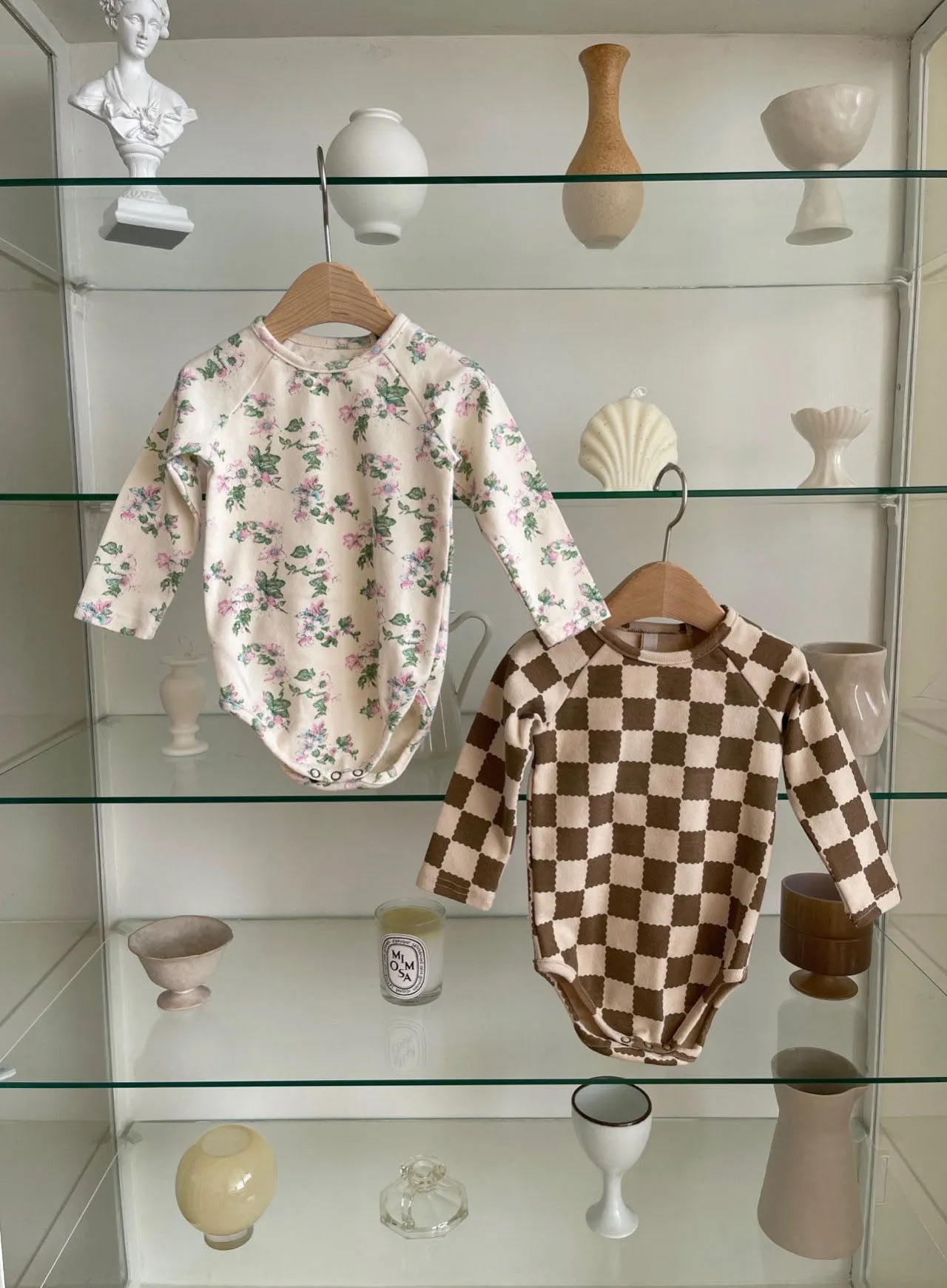 Baby Bodysuit and Leggings Set (3-18m) - Checkered