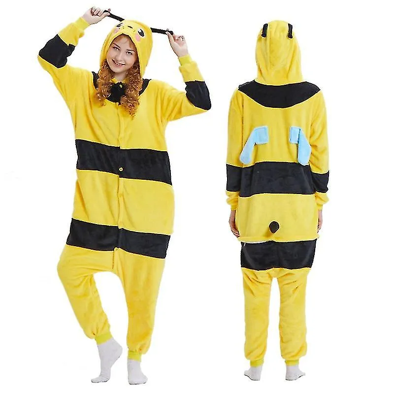 Bee Pajamas Animal Costume Jumpsuit Halloween Cosplay-c