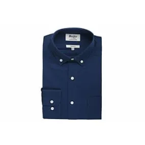 Blue sinks shirt 100% cotton - Button down collar - MEDWIN