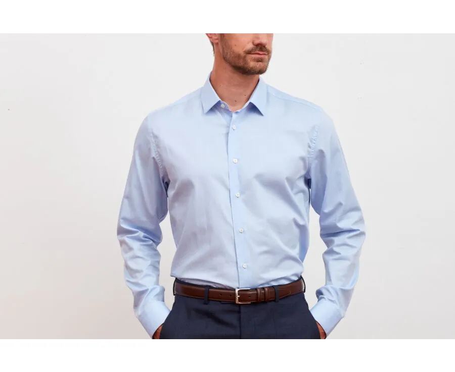 Blue Sky Men's twill shirt - CAMÉLIEN