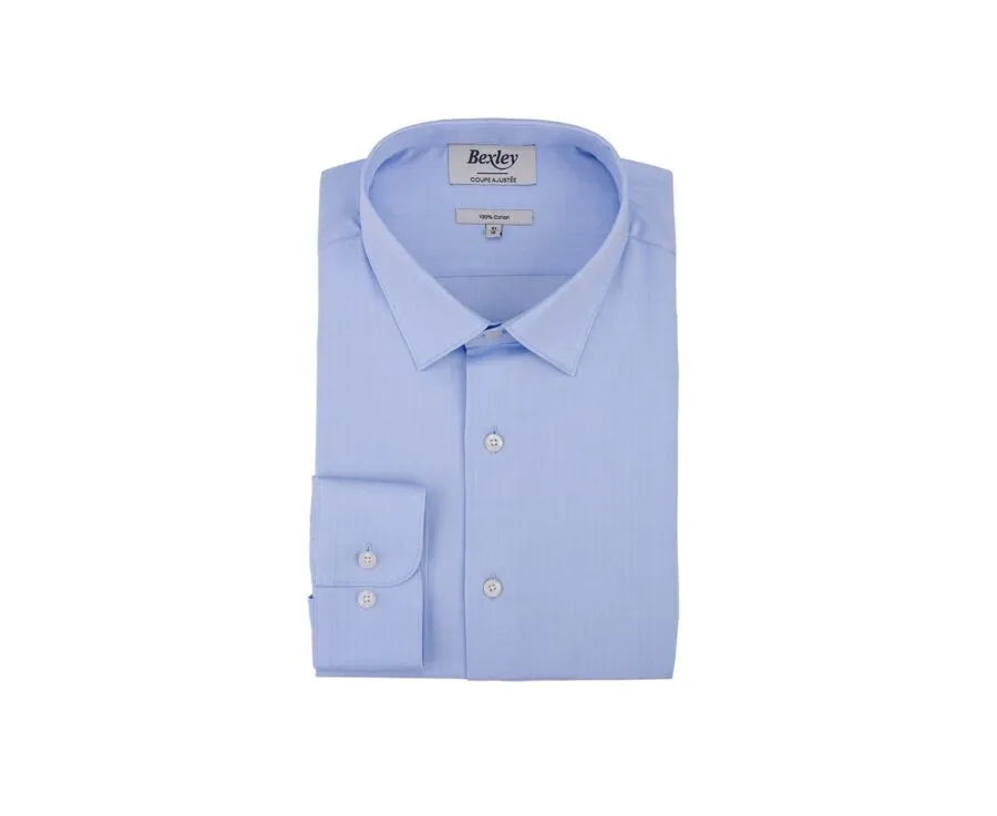 Blue Sky Men's twill shirt - CAMÉLIEN