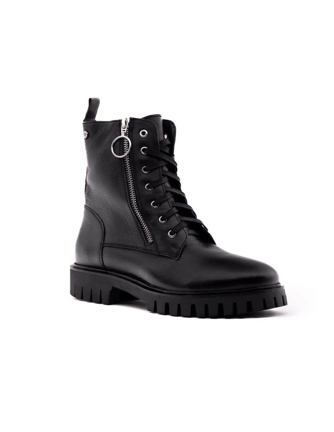 BOTA MILITAR PIEL MUJER KANGAROOS 202 NEGRO