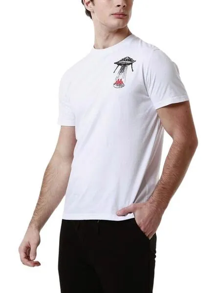 Camiseta Kappa Lamar Blanco Para Hombre