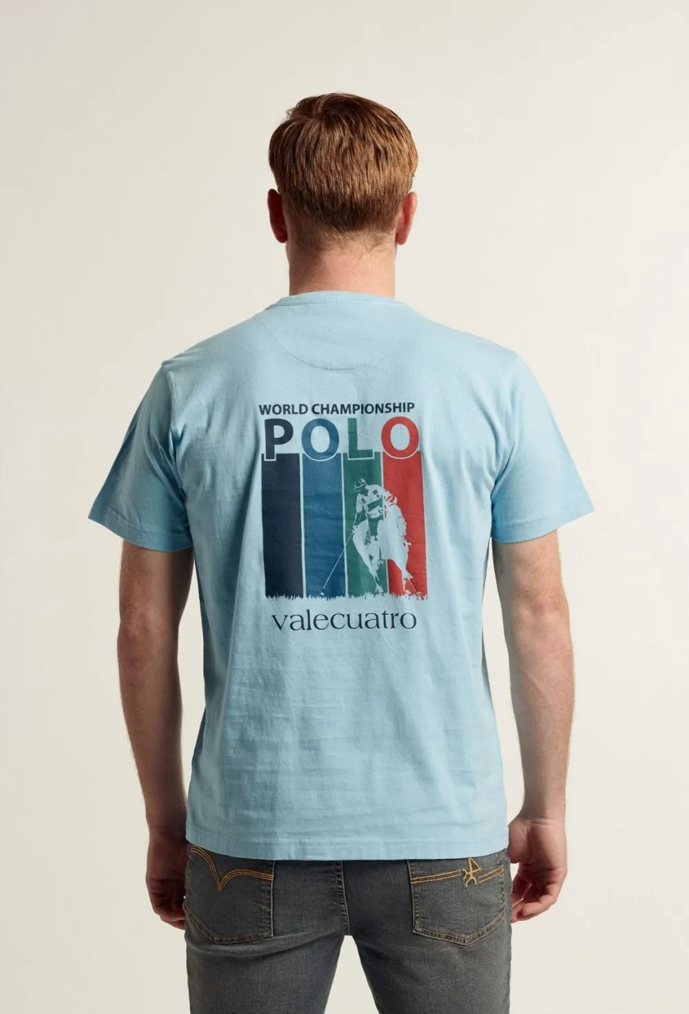 Camiseta Polo celeste