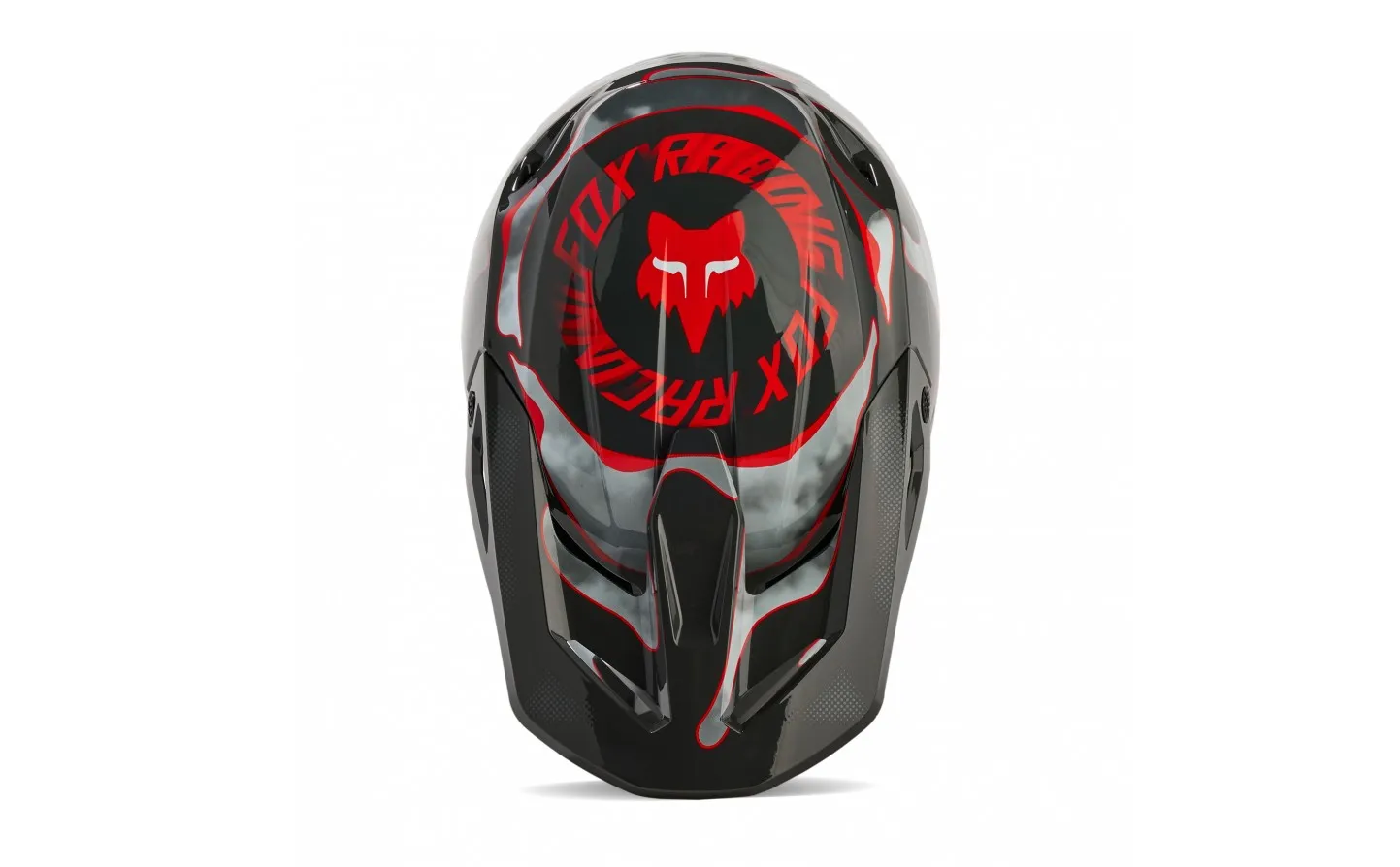 Casco Infantil Fox V1 Atlas Gris Rojo |31403-037|