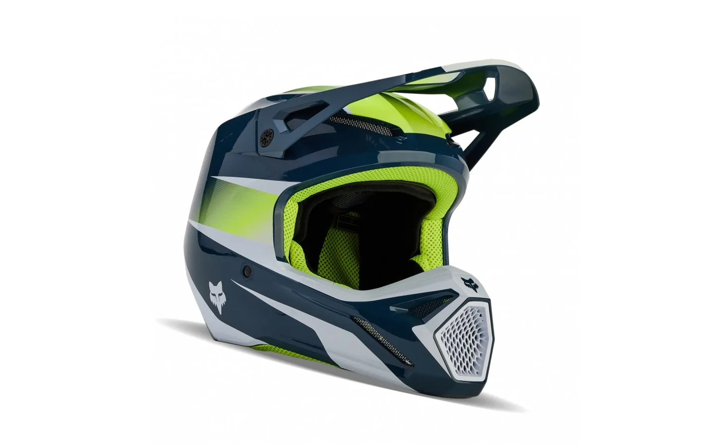 Casco Infantil Fox V1 Flora Índigo Oscuro |31402-203|