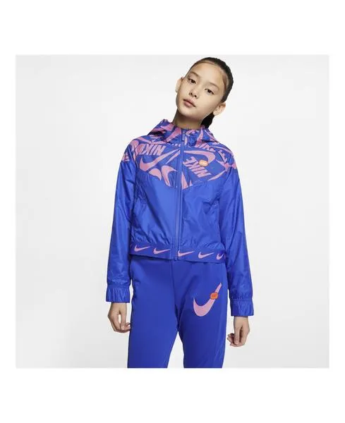 chaqueta nike azul/rosa niña