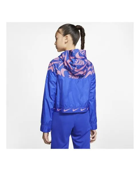 chaqueta nike azul/rosa niña