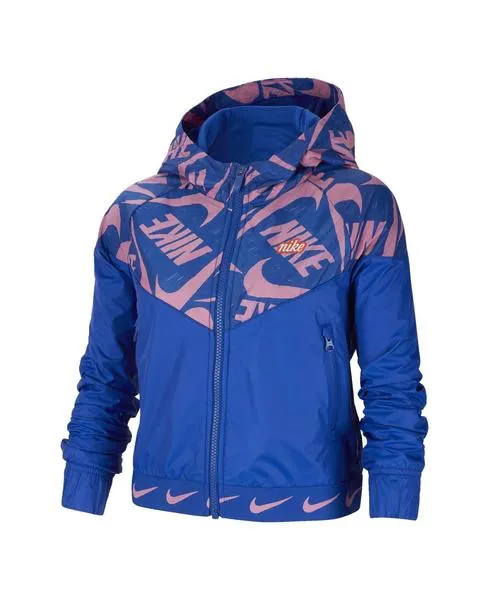 chaqueta nike azul/rosa niña