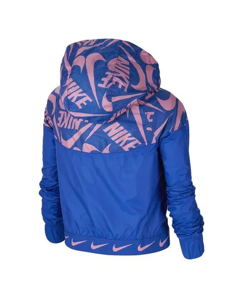 chaqueta nike azul/rosa niña