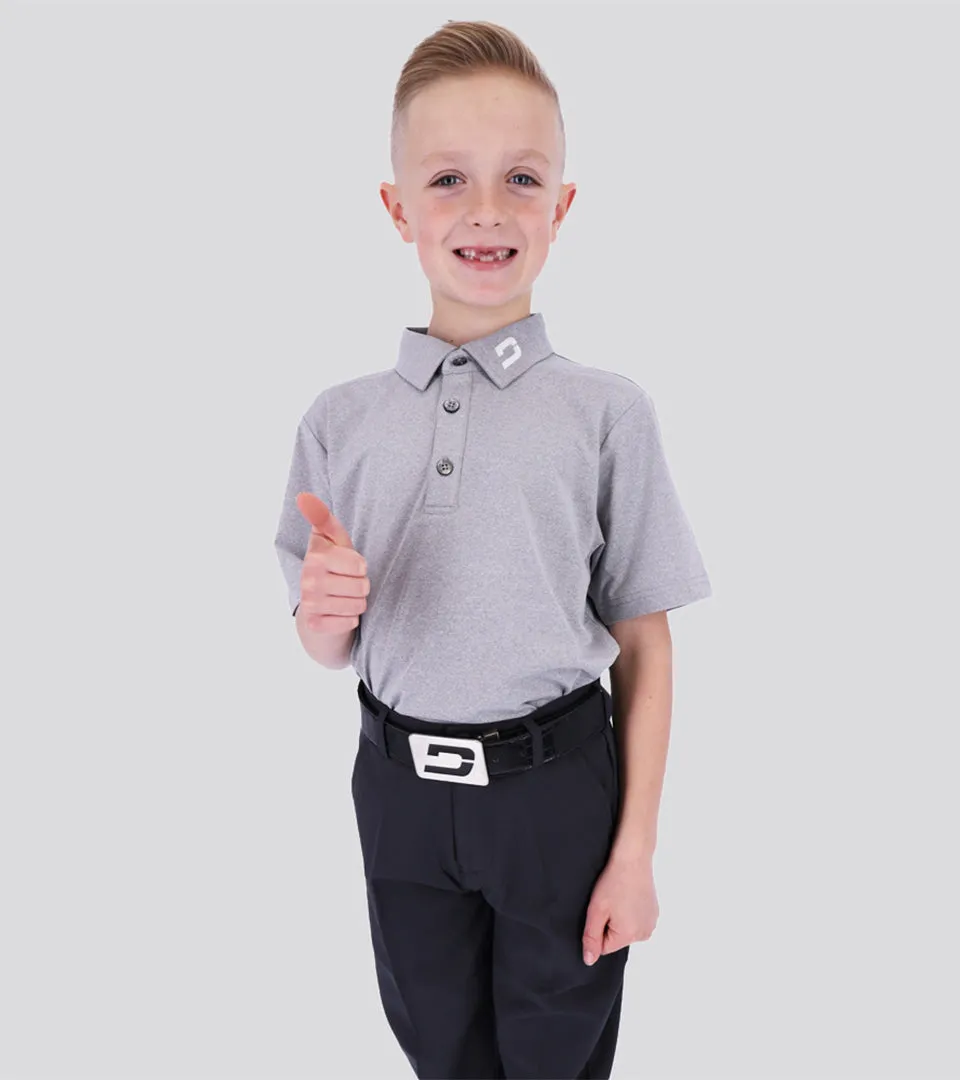 Children's Grey Performance Polo