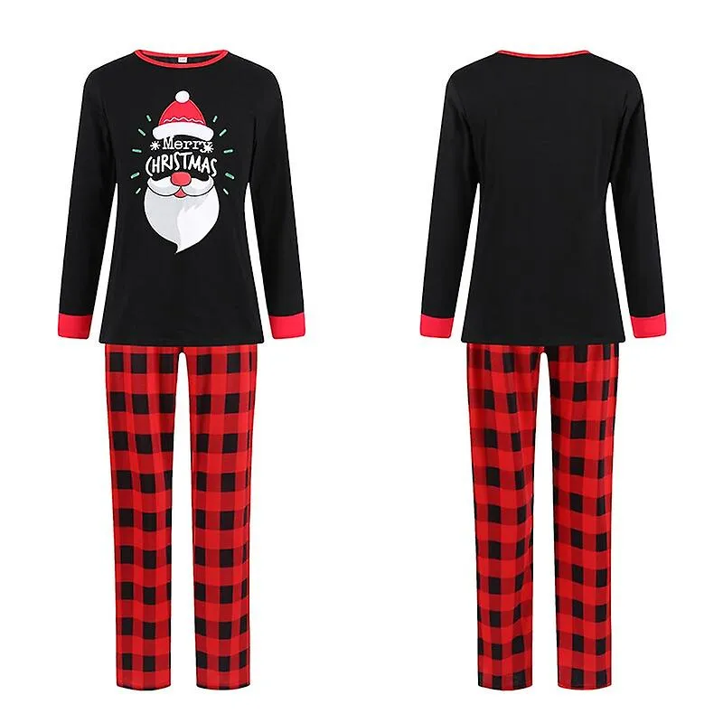 Christmas matching family pyjamas pajamas for familes  matching outfit santa claus costume sleepwear