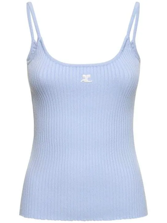 Courreges  |Casual Style Street Style Plain Tanks & Camisoles