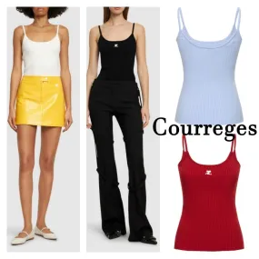 Courreges  |Casual Style Street Style Plain Tanks & Camisoles