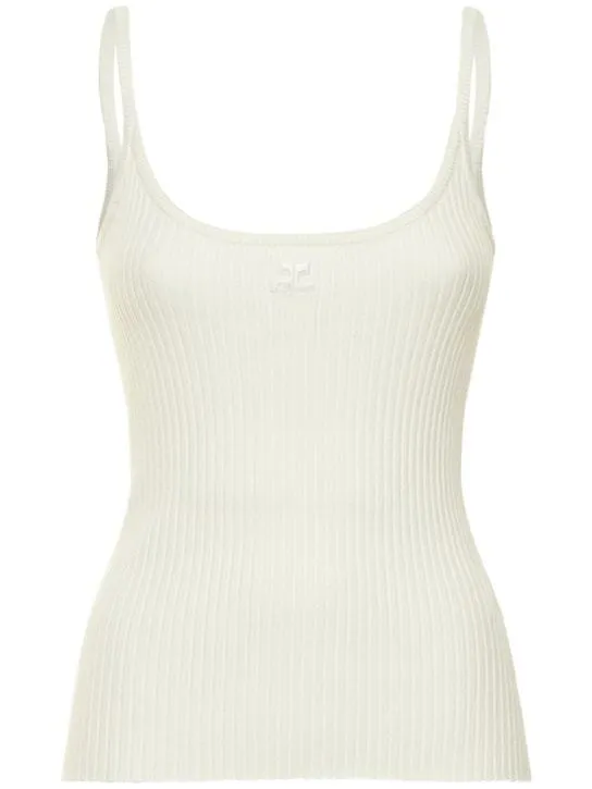 Courreges  |Casual Style Street Style Plain Tanks & Camisoles