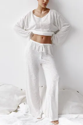 Crew Neck Long Flares Sleeve Loungewear