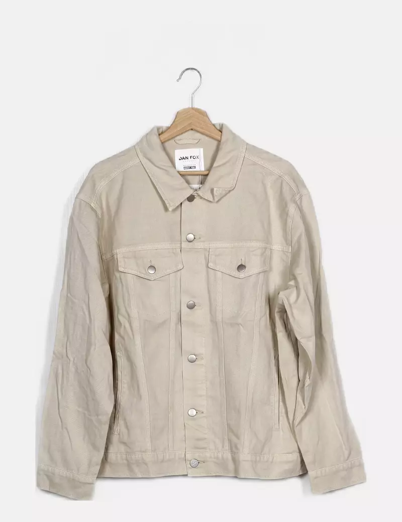 DAN FOX APPAREL Sobrecamisa denim beige