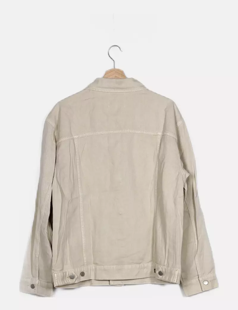 DAN FOX APPAREL Sobrecamisa denim beige