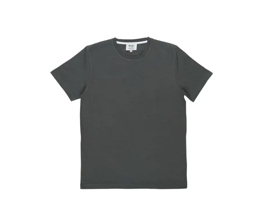 Dark Green organic cotton plain t-shirt - EDGAR III