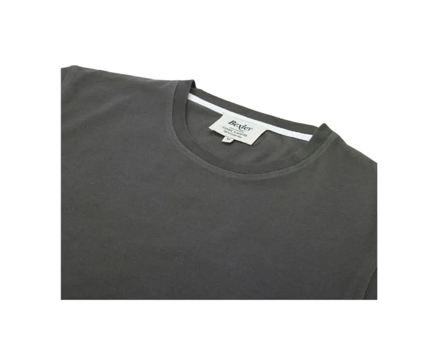 Dark Green organic cotton plain t-shirt - EDGAR III