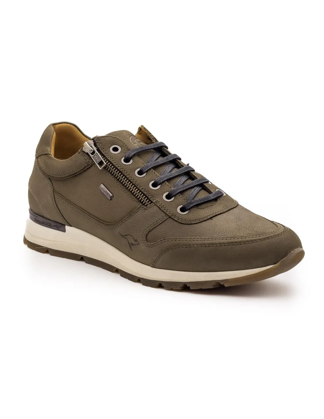 DEPORTIVO PIEL HOMBRE KANGAROOS 472 GRIS