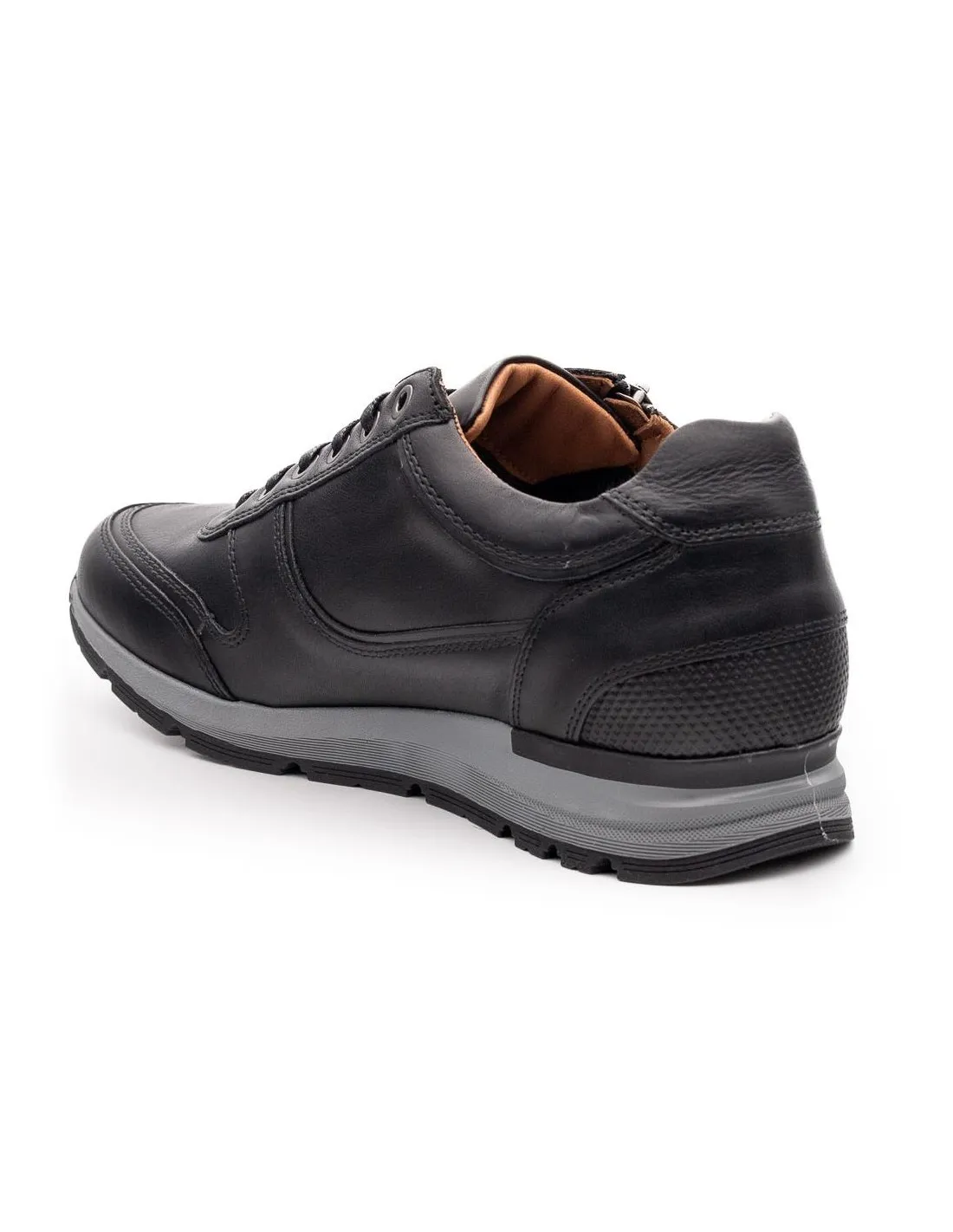 DEPORTIVO PIEL HOMBRE KANGAROOS 472 NEGRO