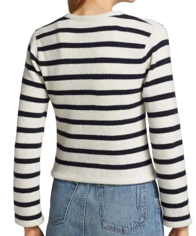 Derek Lam  |Stripes Casual Style Wool Nylon Cropped Office Style