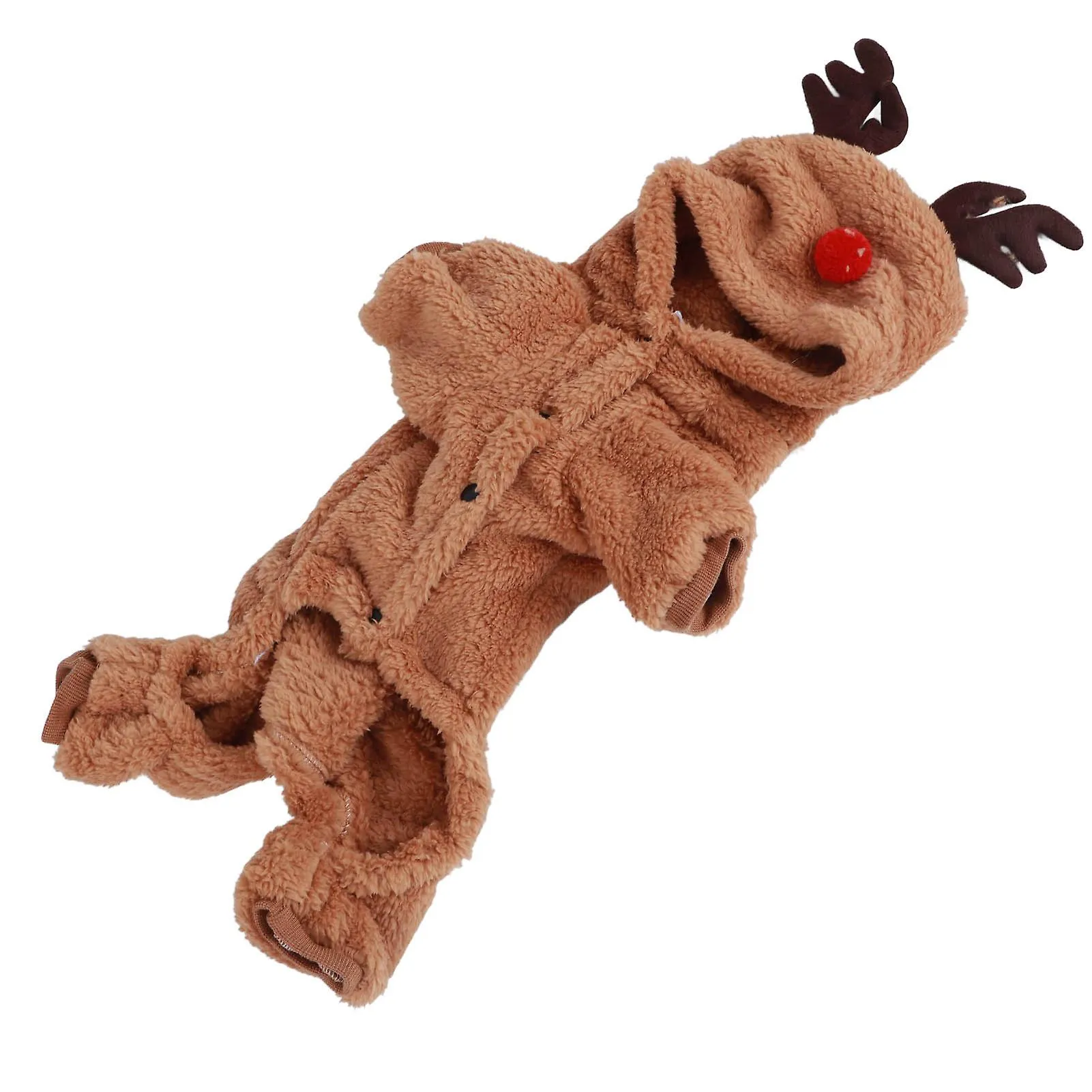 Dog Reindeer Hoodie Christmas Cosplay Soft Warm Pajamas for Winter wildfires Activities