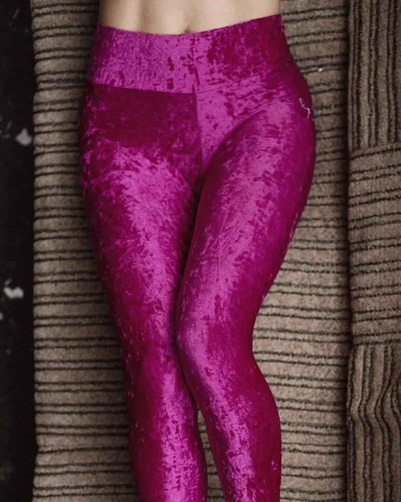 Dragonfly Adrianna Leggings - Burgundy Velvet