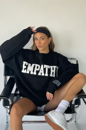 Empathy Black Crewneck Sweatshirt