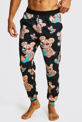 Evil Ted All Over Loungewear Pant