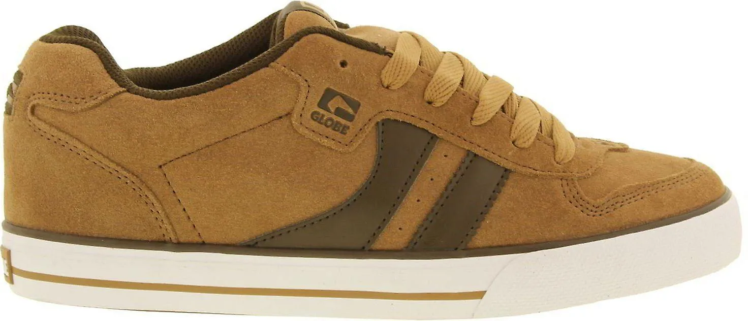 Globe Encore 2 Tan Brown Suede Mens Skate Trainers Shoes Botas