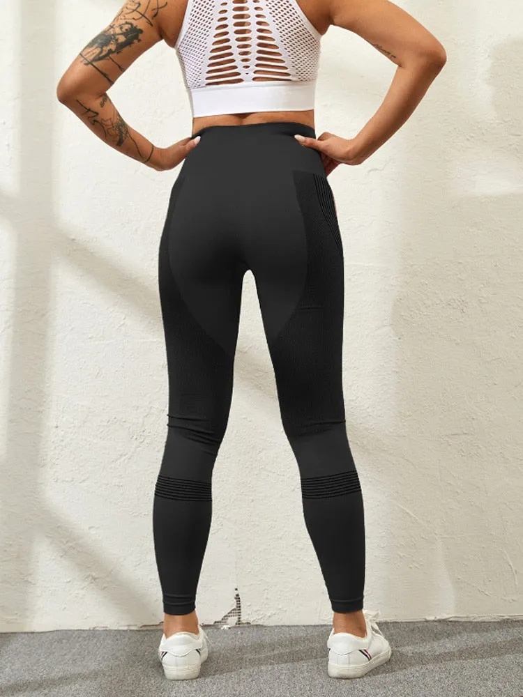 High Waist Peach Hips Leggings - Quick-drying, Sports, Stretch, Fitness Pants