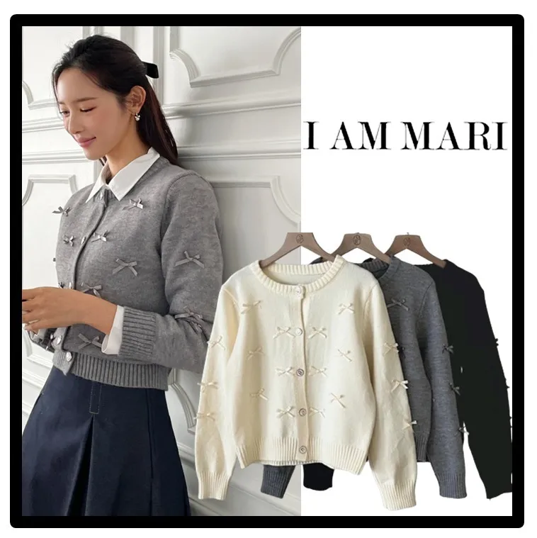 I AM MARI  |Casual Style Logo Cardigans