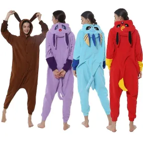 Ibe Animal Series One-piece Fleece Pajamas