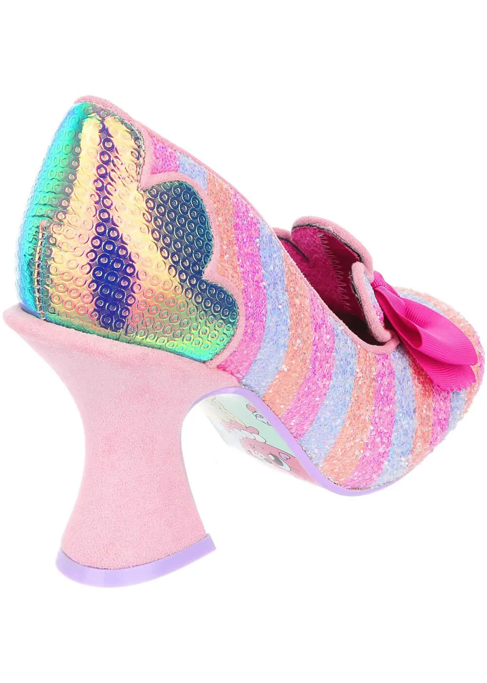 Irregular Choice Fleur De Lis 70's Pumps Pink