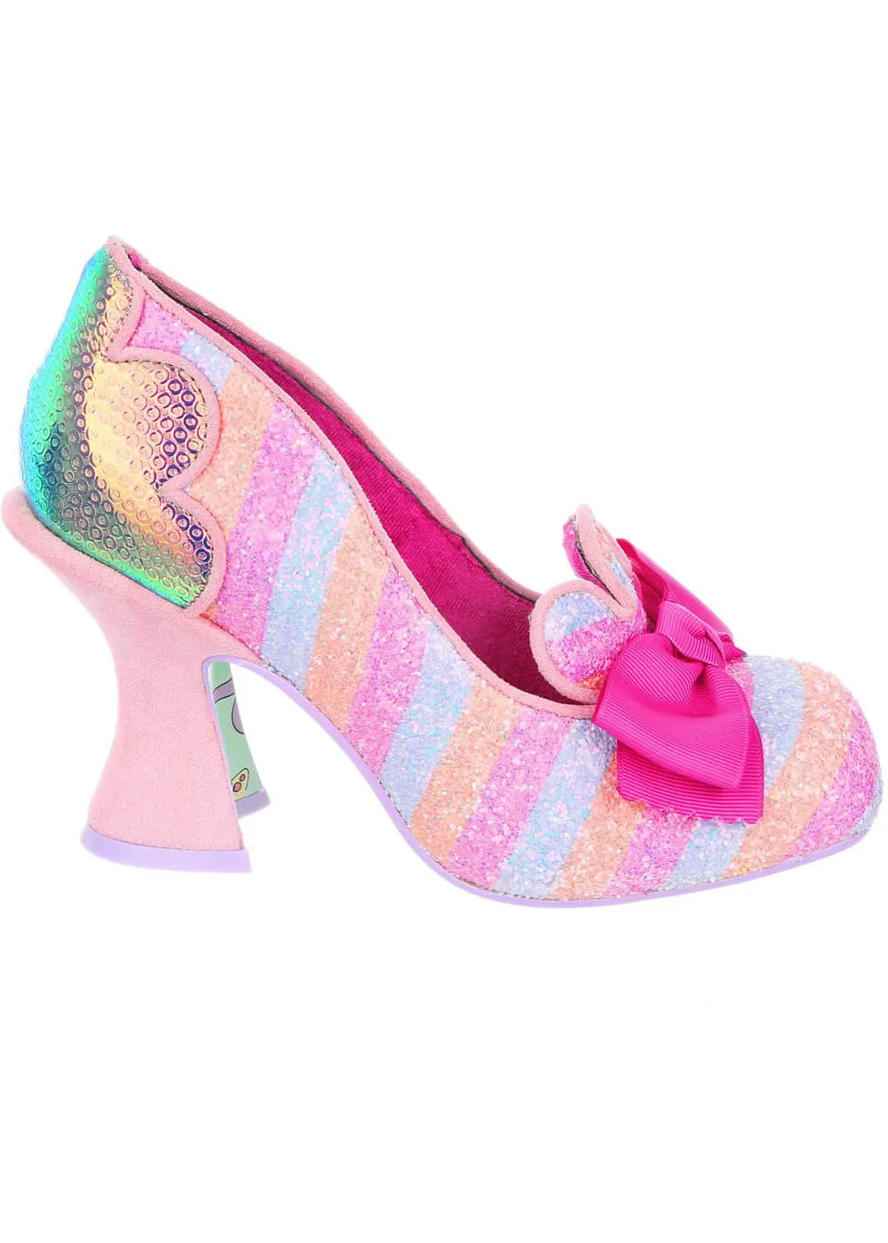 Irregular Choice Fleur De Lis 70's Pumps Pink