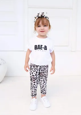 Junior Snow Leopard Leggings