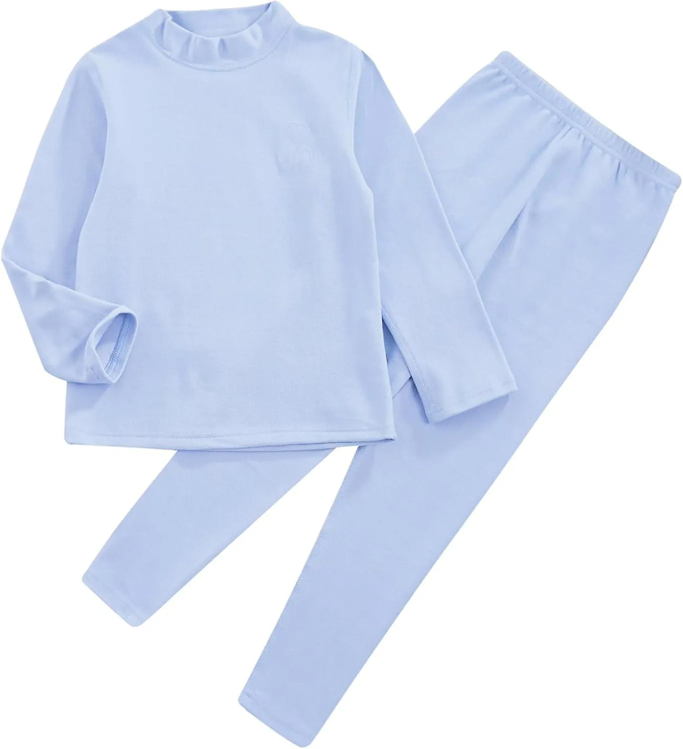 Kids Girls Thermal Underwear Set, Long Johns Loungewear