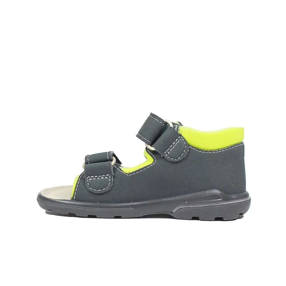 Kids Ricosta Frankie | Grey | Boys Rip Tape Closed Back Sandals